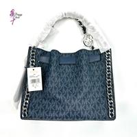 Gambar MICHAEL KORS Mina Small Signature Logo Chain Crossbody Bag Navy dari Baggy Chic undefined 3 Tokopedia