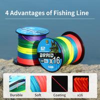 Gambar Benang PE Pancing X12 X16 Senar Pancing PE 100m Lima Warna Fishing Line Sea Fishing Ikan Besar - x16 5# 43kg dari Flymakerel undefined 3 Tokopedia