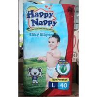 Gambar HAPPY NAPPY BABY DIAPER SIZE L ISI 40 / POPOK CELANA BAYI SIZE L dari toko intiyas undefined 1 Tokopedia