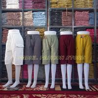 Gambar CELANA BAWAH LUTUT WANITA BAHAN KNIT SAKU KARGO GAMBLOK CLANA PENDEK HARIAN CEWE CEWEK BB 45 50 60 KG - dark grey, L dari AF GROSIR STORE undefined 2 Tokopedia