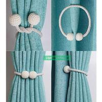 Gambar Tali Pengikat Gorden Tirai Magnet Tali Pengikat Gorden Magnet Mutiara Pengait Hordeng Magnet Curtain Ball - Non Magnetic dari Janganditawarr undefined 4 Tokopedia