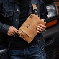 Gambar Tas Selempang Hand Bag Pria Kulit Sapi Asli Reven Oslo Multi Bag - Tan dari Lava Official Shop undefined 4 Tokopedia