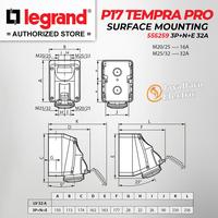 Gambar Legrand Surface Mounting Socket 3P+N+E / 5 Pin 32A P17 Tempra 555259 dari Sinar Jaya Baru_NEW undefined 5 Tokopedia