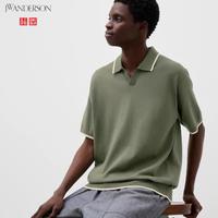 Gambar UNIQLO JWA JW Anderson Polo Shirt Kaos Rajut Pria Lengan Pendek Olive dari WAN-MART undefined 1 Tokopedia