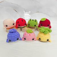 Gambar Gantungan Kunci Baby Fruity Whale Lucu Murah Meriah Rajut Kado Crochet watermelon strawberry kiwi apple nanas buah - Watermelon dari Koka Moka undefined 1 Tokopedia