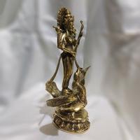Gambar Patung Dewi Saraswati Bahan Kuningan Brass Art Statue dari Alabot Art undefined 3 Tokopedia