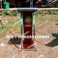 Gambar Podium Pidato Minimalis Stainless RSU PKU Muhammadiyah Mojoagung Mewah dari Made in Jepara undefined 2 Tokopedia