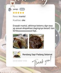 Gambar Rendang Daging Sapi Padang Selamat Ukuran 1/2 kg dari RENDANG SELAMAT PADANG undefined 5 Tokopedia