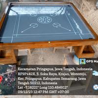 Gambar meja karambol kayu jati lapis hpl dari Ud lestari furniture undefined 2 Tokopedia