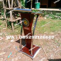 Gambar Podium Pidato Minimalis Stainless RSU PKU Muhammadiyah Mojoagung Mewah dari Made in Jepara undefined 3 Tokopedia