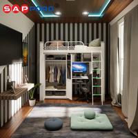 Gambar SAPPORO MANLY - Apartement Bed Set | Multifunctional Loft Bed - Loft Bed dari Sapporo Furniture Online undefined 3 Tokopedia