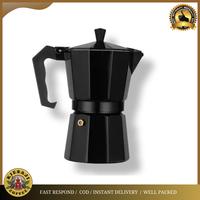 Gambar Mokapot 9 cup 450ml black hitam coffee maker alat kopi moka pot dari KIESAJI COFFEE undefined 1 Tokopedia