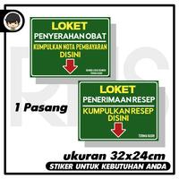 Gambar stiker loket farmasi rumah sakit klinik kesehatan sticker rambu dari RENS SHOP 19 undefined 1 Tokopedia