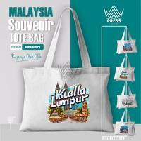 Gambar Souvenir Tas, Totebag oleh - oleh khas Malaysia, Kuala Lumpur - GAMBAR 1 dari rajapress13 undefined 1 Tokopedia
