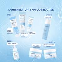 Gambar WARDAH Lightening Gentle Exfoliator 50 ml - Pembersih Wajah dengan Scrub dan Advanced Niacinamide - Glowing dan Menghaluskan - Untuk Kulit Normal Cenderung Berminyak - Scrub yang lembut di kulit - L-Exfoliator 50ml dari madame fany undefined 5 Tokopedia