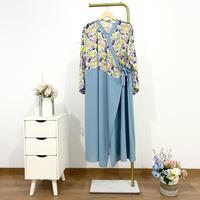 Gambar [BAJU INFUS & MELAHIRKAN ] Kimono Dress | Baju Hamil Menyusui | - Biru Pendek, XL dari Tasleemah undefined 3 Tokopedia