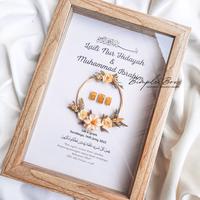 Gambar MAHAR PREMIUM AESTHETIC Mahar Pernikahan Bingkai Mahar Nikah Uang KARCIVA 003 - 25x35, Black Gold dari Bimple Box undefined 4 Tokopedia