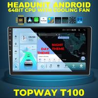 Gambar Headunit Android 9 inch Topway T100 RAM 2GB ROM 32GB IPS QLED Full HD 1280*720 Cooling FAN Android Auto Carplay Split Screen Day Night Theme AHD 1080P Double Din Head Unit Android Allwinner A100 Termurah Terbaik Anti Lemot - Headunit Saja dari Sanjo Auto Store undefined 1 Tokopedia