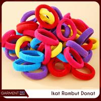 Gambar KARPOU - Ikat Rambut Donat Polos Warna Warni Korea Aksesoris Kunciran Rambut Anak Scrunchie Isi 50 FREE POUCH - Random dari Garment Sidoarjo undefined 3 Tokopedia