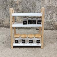 Gambar Rak Toples Bumbu Dapur 2 Tingkat Airaa Rak Serbaguna dari rebitalia19 undefined 1 Tokopedia