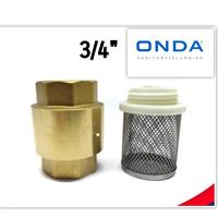 Gambar Tusen klep 3/4" inch Foot spring lift Check valve kuningan ONDA - PAKAI SARINGAN dari nsabadi surabaya undefined 1 Tokopedia