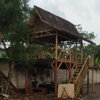 Gambar saung bambu 2lantai atap injuk ukuran 3x4 harga satuan 30.000.000 dari famili bambu bandung undefined 3 Tokopedia