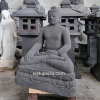 Gambar Patung Buddha batu candi 60 cm a dari watu pedia undefined 5 Tokopedia