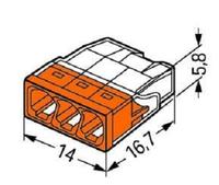 Gambar Wago 2273-203 Konektor Kabel 3 Lubang Ori 100% Compact Splicing Connector untuk Semua Tipe Solid hingga 2.5 mm² dengan Casing Transparan dari Sedulous undefined 2 Tokopedia