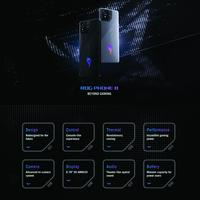 Gambar ASUS ROG Phone 8 12/256 HP Gaming IP68 Garansi Resmi - Black dari MiGadget Malang undefined 2 Tokopedia