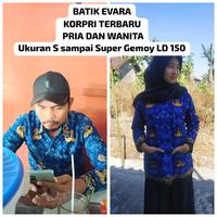 Gambar BAJU SERAGAM KORPRI TERBARU WANITA DAN PRIA KATUN C40S KERAH HITAM - 8L, TUNIK dari Evara Batik Sragen undefined 1 Tokopedia