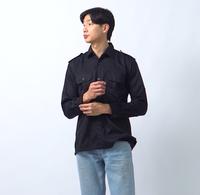 Gambar Baju PDH Kemeja PDL Lapangan Baju Tactical Safari Warna Hitam Lengan Panjang - Hitam, S dari MINE WEARPACK undefined 4 Tokopedia