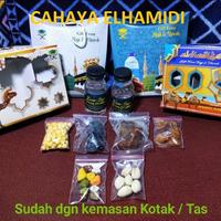 Gambar oleh oleh haji Dan umroh paket ajwa//oleh oleh haji Dan umroh - Ajwa alif A, Dus Ka'bah dari cahaya elhamidi undefined 1 Tokopedia
