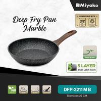 Gambar Wajan Deep Fry Pan Marble Non Induksi Miyako Cookware - Panci Penggorengan - Hitam - 22 cm dari Miyako Cookware undefined 5 Tokopedia