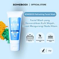 Gambar [BPOM] [2Pcs] SOMEBODI Refreshing Facial Wash & HYDRA GLOW | Glowing Set by Somebodi | Facial Wash yang Mencerahkan Kulit Wajah,  Dapat Mengurangi Noda Hitam 60 gr | Collagen dan Rose Water Membantu Mengencangkan & Melembapkan Kulit Wajah 15 gr dari Somebodi Official undefined 2 Tokopedia