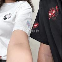 Gambar Kaos Couple Spiderman Miles Morales & Gwen Stacy Combed 20s Premium - miles morales h, XL dari safitiri undefined 3 Tokopedia