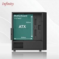 Gambar Casing INFINITY CYCLOPS V2 - ATX, mATX Gaming Case - INCLUDE FAN - Black dari Mitra Technology Komp undefined 3 Tokopedia
