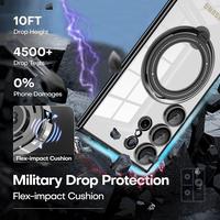 Gambar AKOMO SHIRA Soft Case For Samsung Galaxy S25 Ultra Plus FE S24 S23 S22 5G Magsafe Softcase Kick Stand 360 Ring Silicone CLEAR & GLITTER With Camera Lens Glass Protector Cover Casing S25Ultra S25Plus S24Ultra S23Ultra S22Ultra S24FE S23FE S24Plus S23Plus - Clear Hitam, S25 Ultra dari Hoolo undefined 3 Tokopedia
