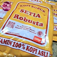 Gambar Kopi SETIA Robusta 500gr BUBUK dan BIJI Khas Makassar - Moka Pot dari Shopaholicz308 undefined 1 Tokopedia