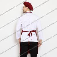 Gambar Apron Celemek Masak Full Polos Bahan American Drill - Orange dari Apron Artisan Bandung TT undefined 5 Tokopedia