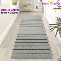 Gambar Tren-D-rugs karpet samping tempat tidur motif salur garis stripes bulu alas lantai lorong runner koridor lobby hotel dapur kitchen mat anti slip minimalis 80x250 NM's - Beige Brown dari NMs Lets dress up your home undefined 1 Tokopedia