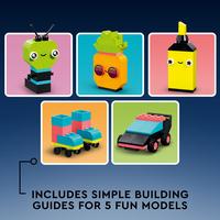 Gambar LEGO CLASSIC-11027 Creative Neon Fun Set Box Kids Building Kid Toy Basic Brick Motor Car Alien School Kit Creator dari Double Di Store undefined 4 Tokopedia