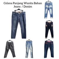Gambar Celana Panjang Wanita Bahan Jeans Vol. 2 Preloved - Celana 02 dari SerbaAneka_NEW undefined 1 Tokopedia