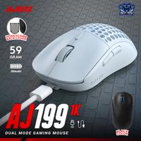 Gambar Ajazz AJ199 Wireless Wired Gaming Mouse Dual Mode PAW3395 up to 26000DPI - Hitam dari DextMall undefined 1 Tokopedia