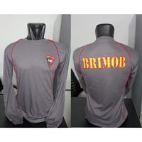 Gambar Kaos Dalam Brimob / Kaos Brimob / Kaos Lengan Panjang Korps Brimob Polri v2 / Kaos Oblong Brimob Lengan Panjang List Merah - Hitam, M dari Gema Tactical undefined 4 Tokopedia