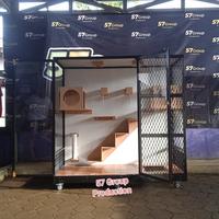 Gambar KANDANG KUCING RUMAH UNTUK KUCING CAT ROOM PLAYGROUND PUTIH ALUMUNIUM dari 57 Production undefined 2 Tokopedia