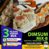Gambar Incipono Dimsum Mix - B - Crab Stick - Smoked Beef - Wortel Frozen Food 1 Pack Isi 50 Pcs Halal Premium - NORI dari INCIPONO undefined 1 Tokopedia