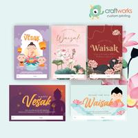 Gambar KARTU UCAPAN WAISAK - WAISAK1-UNGU dari Craftworks Store undefined 1 Tokopedia