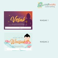Gambar KARTU UCAPAN WAISAK - WAISAK1-UNGU dari Craftworks Store undefined 2 Tokopedia