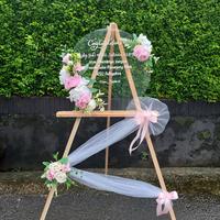 Gambar [Bisa Kirim Hari ini] Papan Bunga Standing Ucapan Akrilik Standing Flower Premium Acrylic untuk Wedding/Birthday/Graduation/Wisuda dll - Merah, D 60 cm dari Tjeplis.id undefined 5 Tokopedia