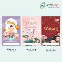 Gambar KARTU UCAPAN WAISAK - WAISAK1-UNGU dari Craftworks Store undefined 3 Tokopedia
